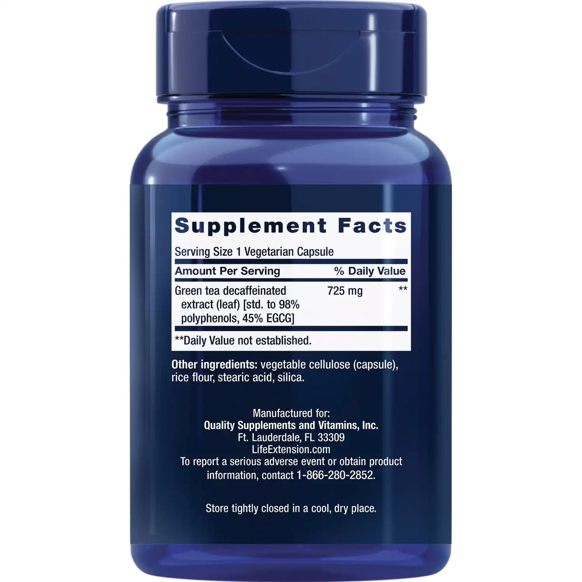 Decaffeinated Mega Green Tea Extract