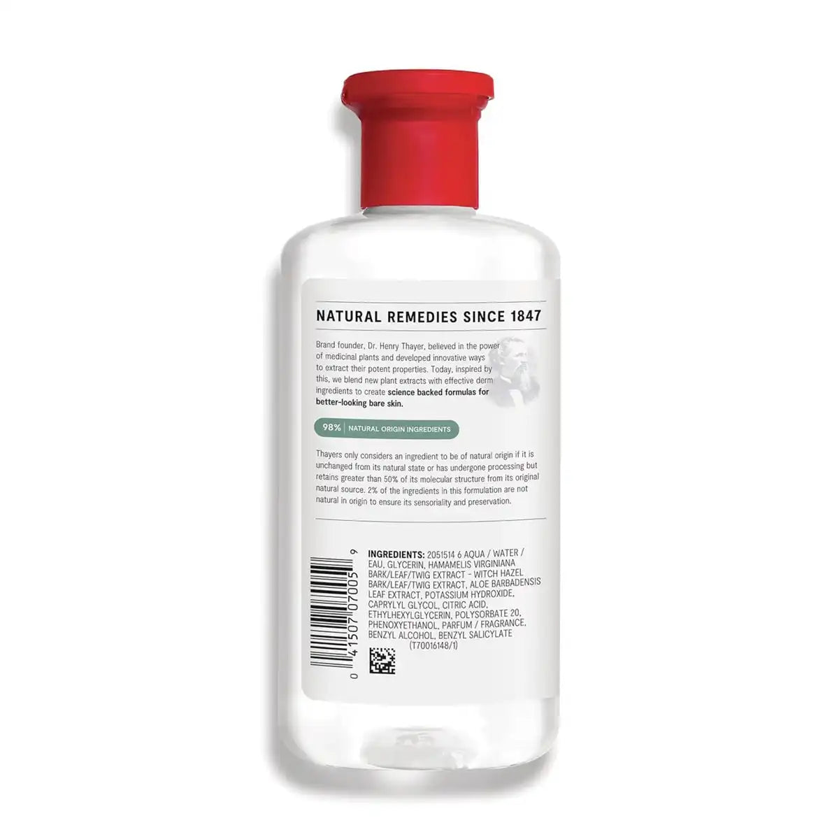Facial Toner Witch Hazel Aloe Vera Formula - Original
