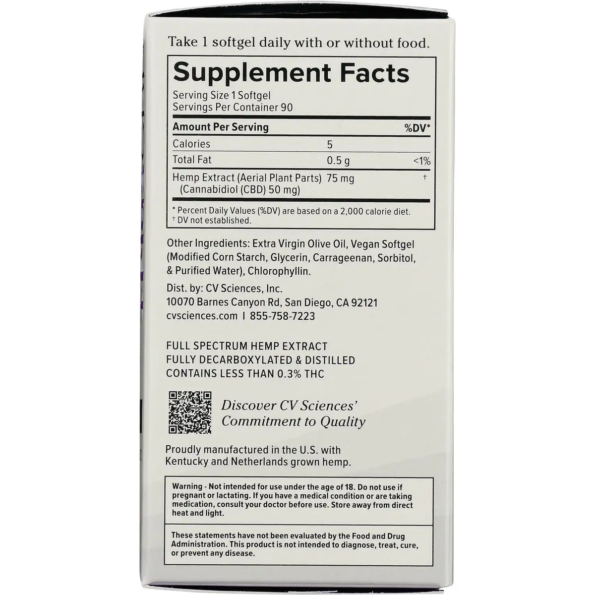 Daily Balance CBD Softgels