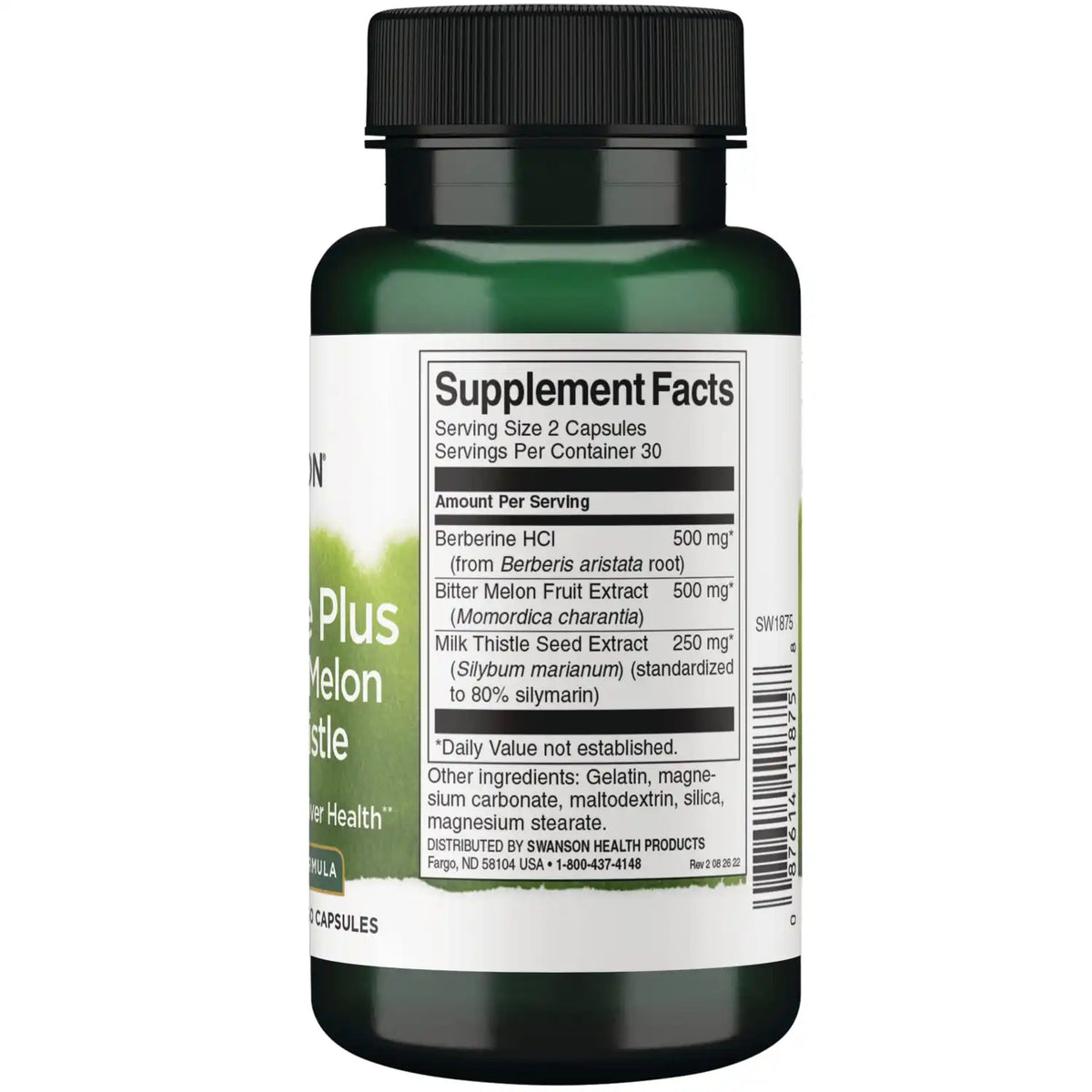 Berberine Plus with Bitter Melon & Milk Thistle - 3-in-1 Formula