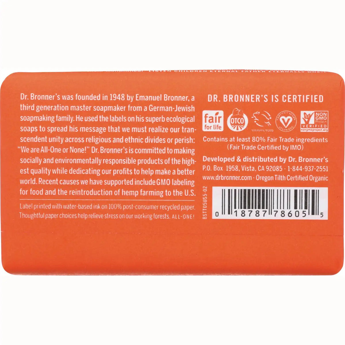 All-One Hemp Tea Tree Pure-Castile Bar Soap