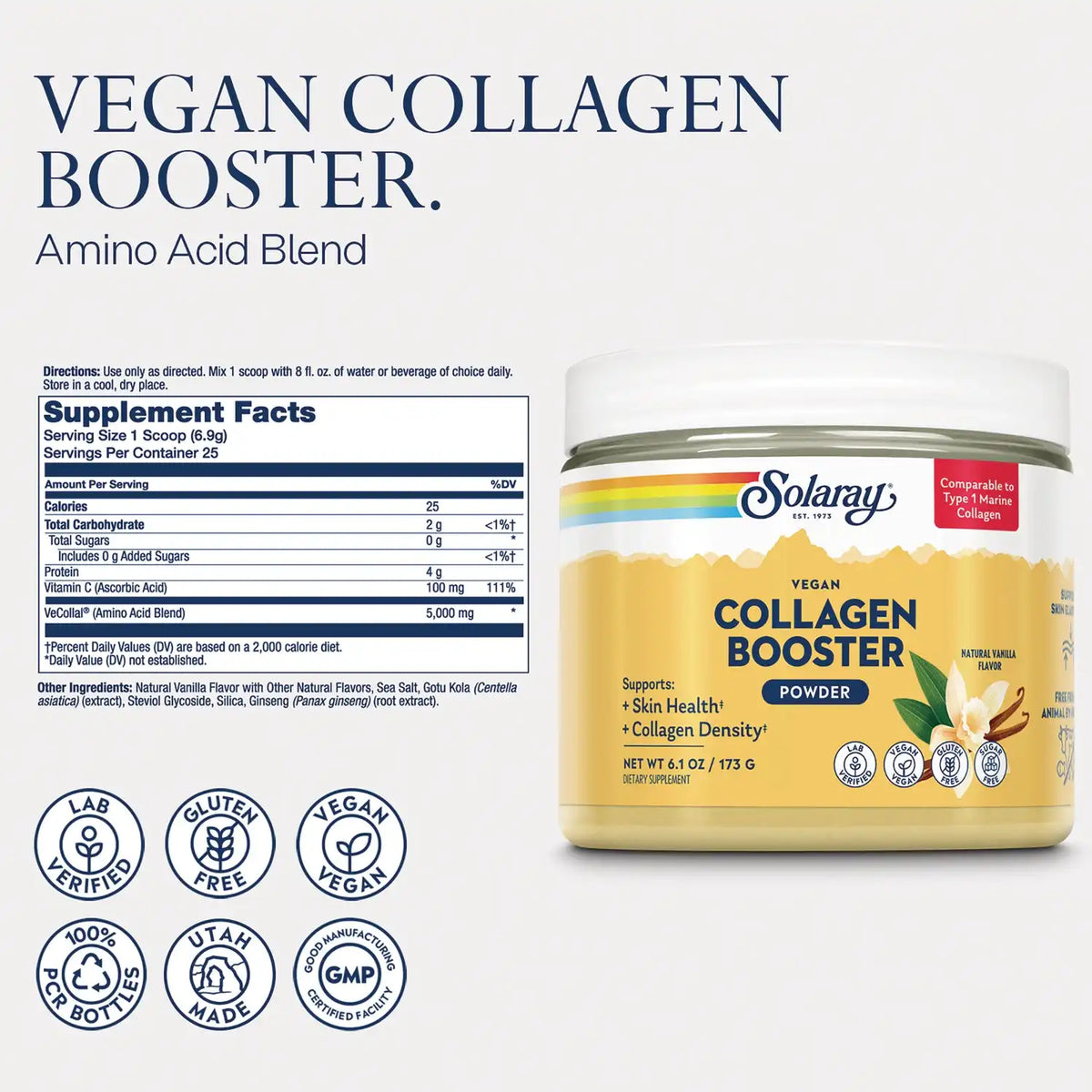 Vegan Collagen Booster Powder 6.1 - Vanilla