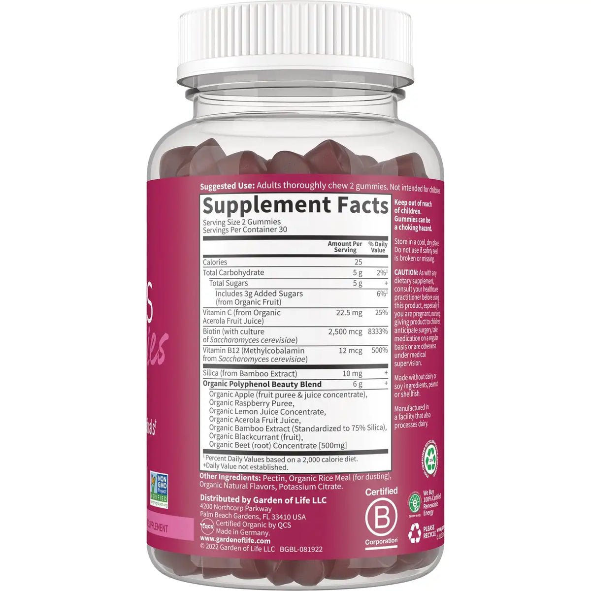 Beets Beauty Gummies - Raspberry