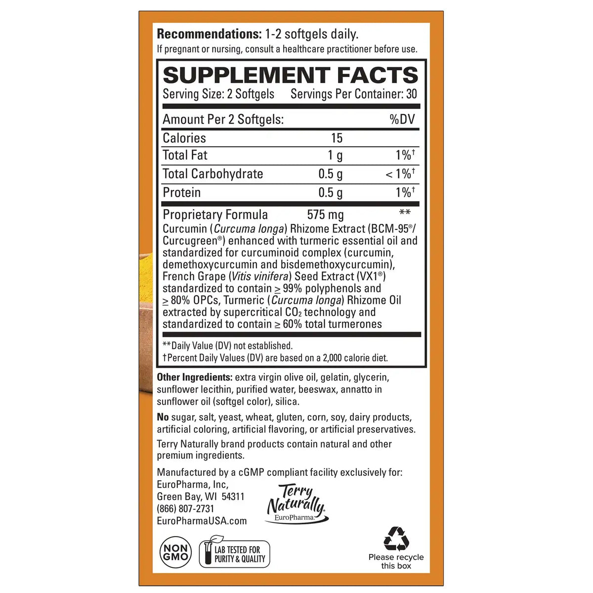 Terry Naturally CuraMed + Clinical OPC