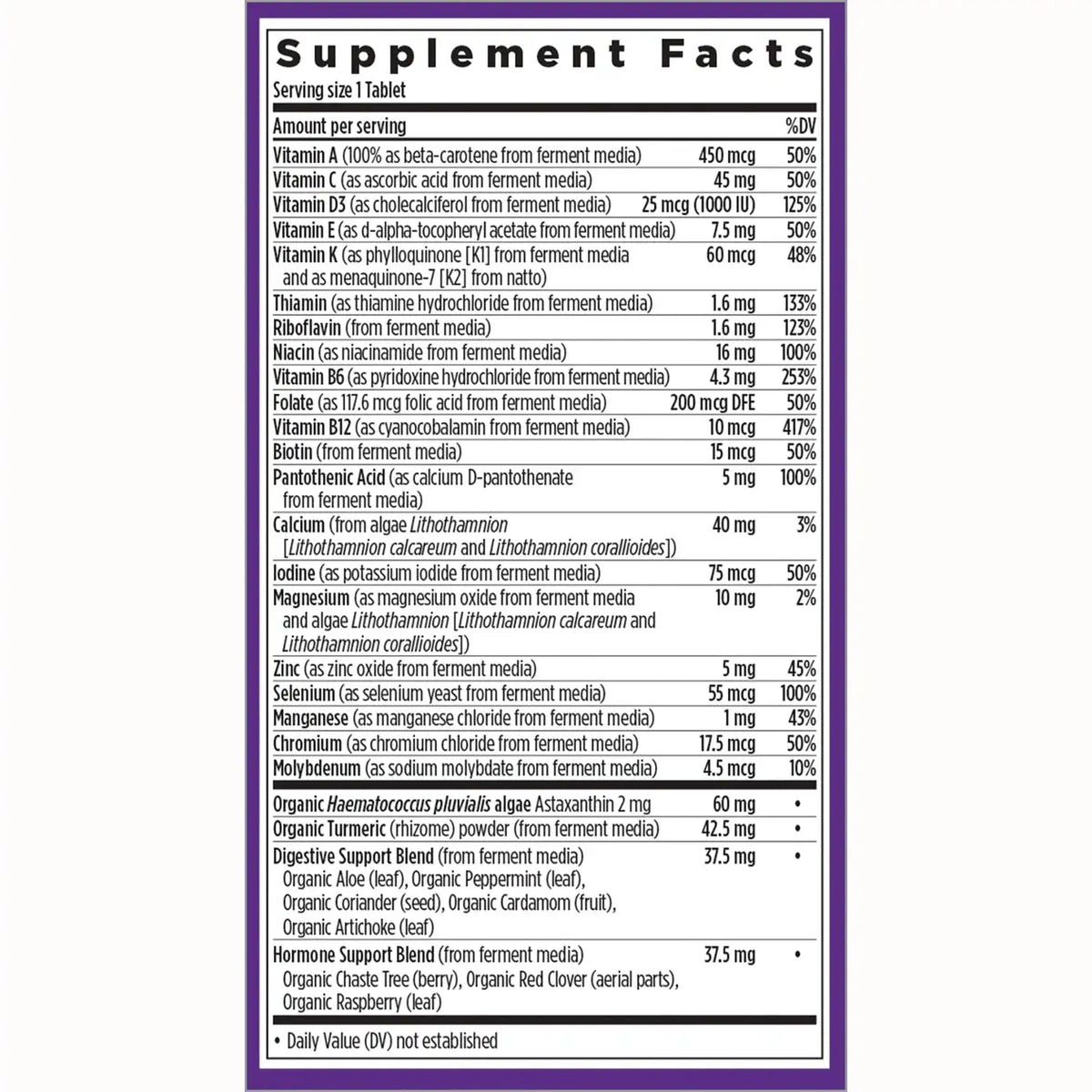 One Daily Every Woman's Multivitamin 55+