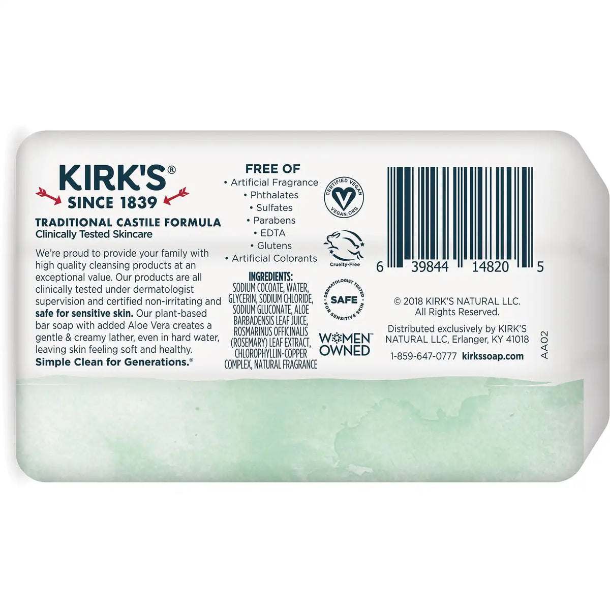 Gentle Castile Soap - Soothing Aloe Vera