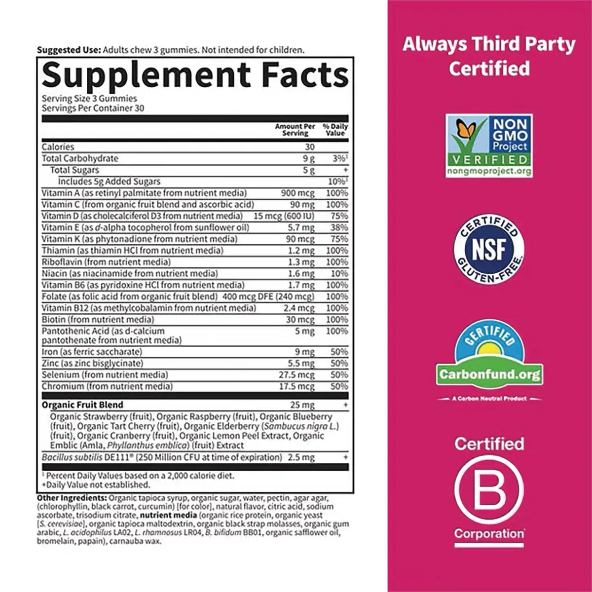 Vitamin Code Womens Multi with Iron Gummies - Cherry