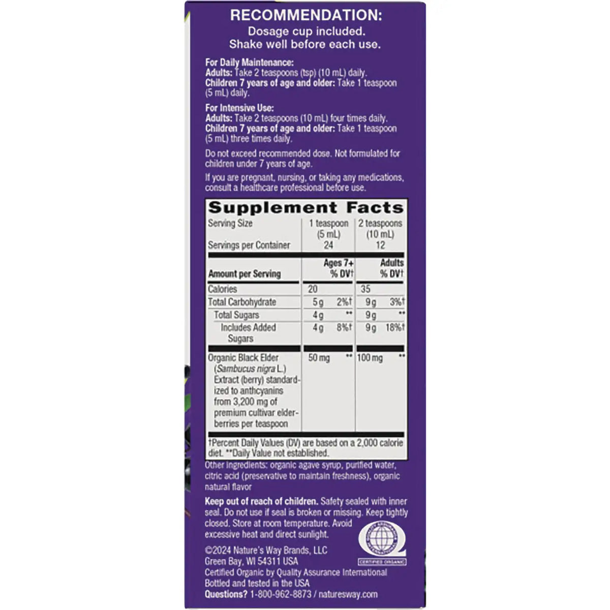 Sambucus Traditional Elderberry Immune Syrup
