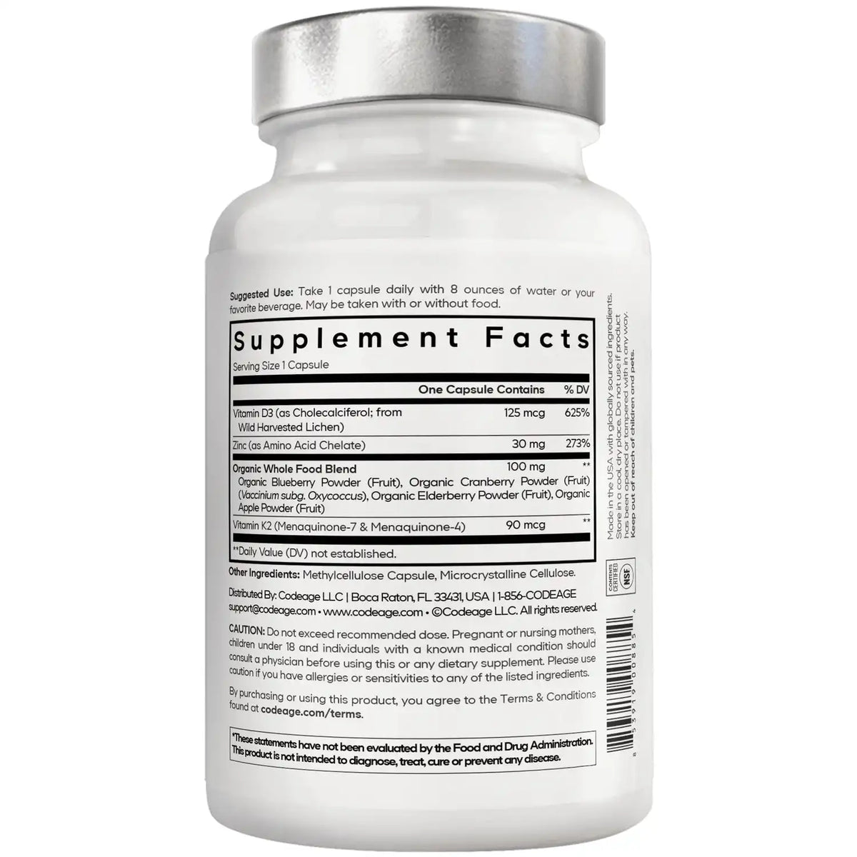 Amen Vitamin D, K2 & Zinc