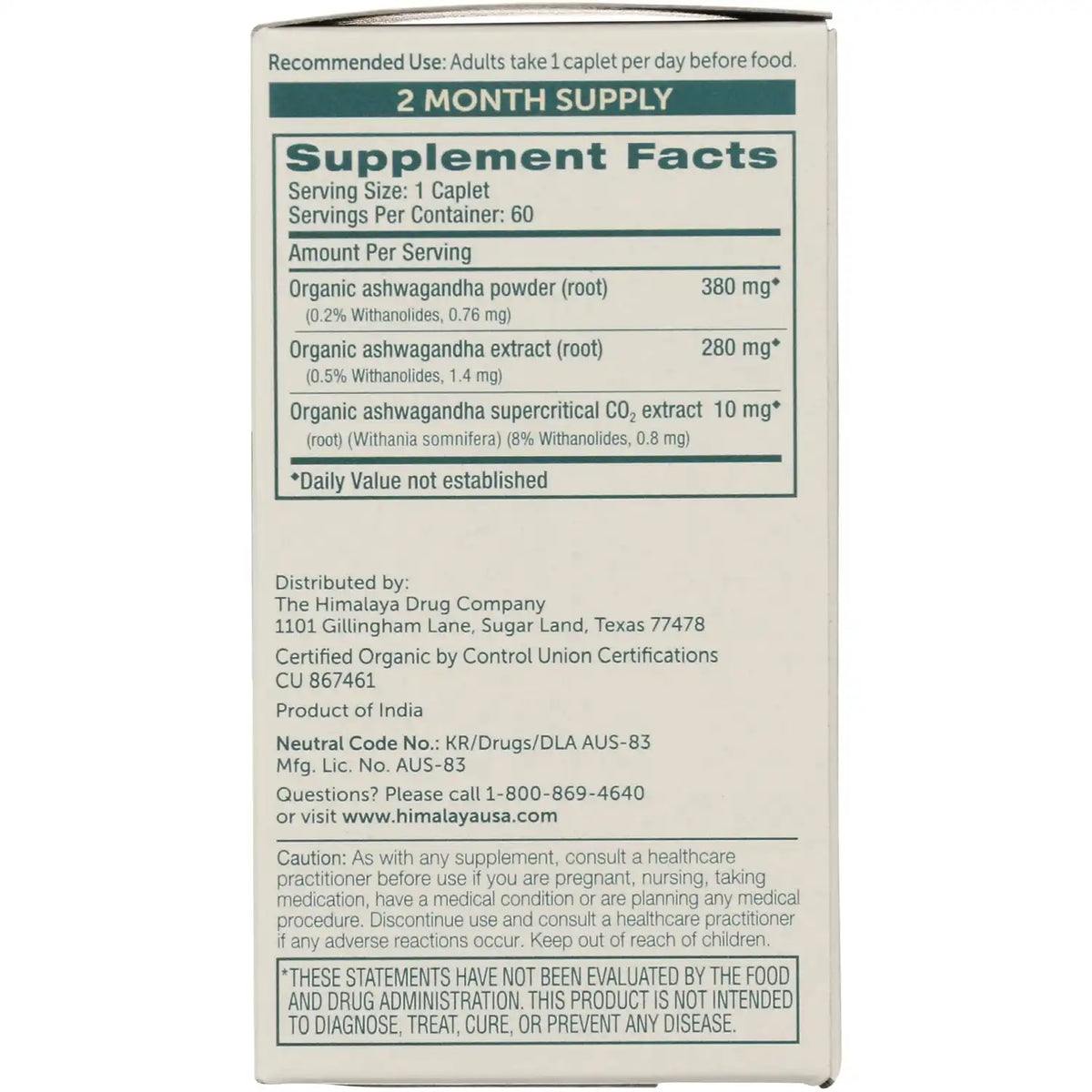 Organic Ashwagandha