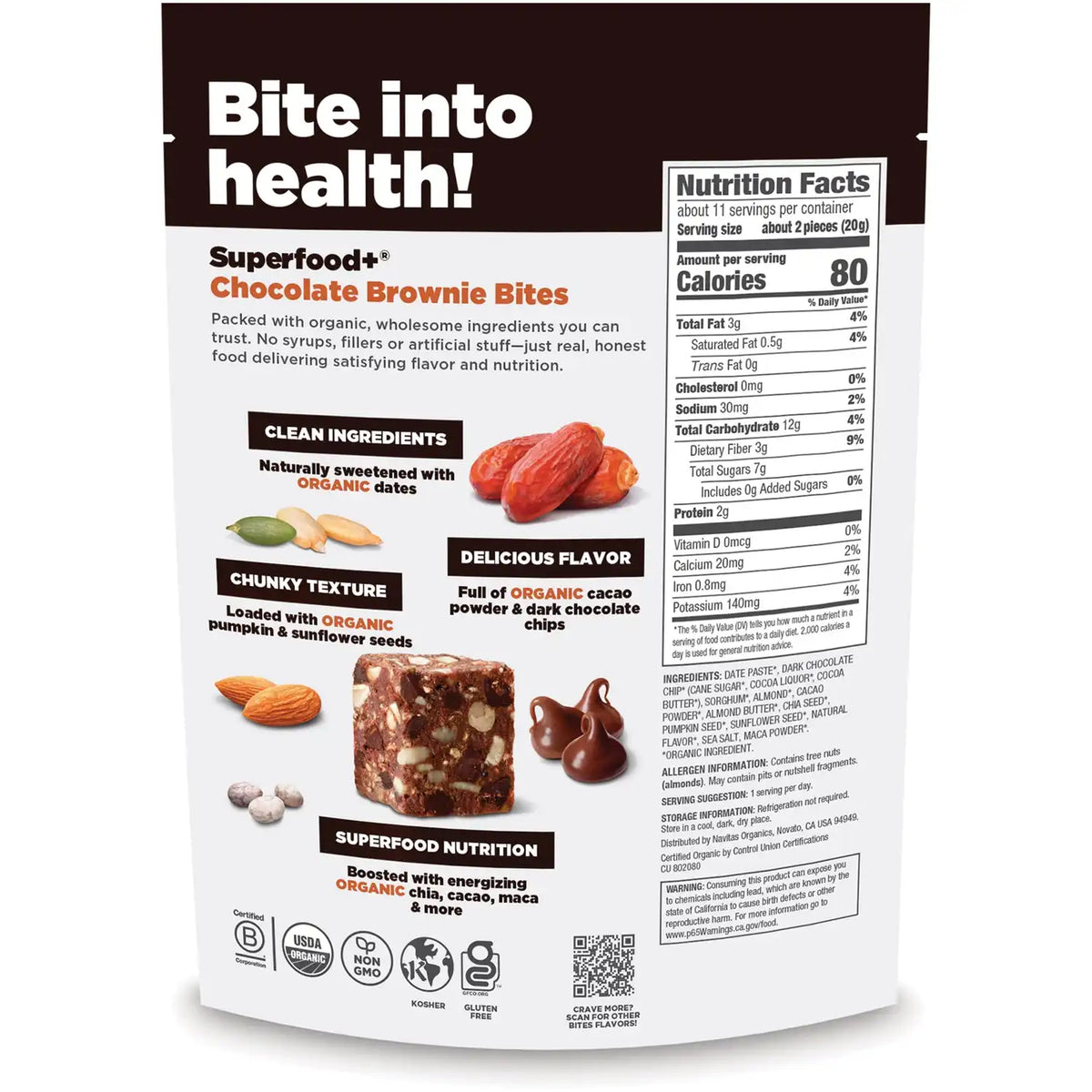 Superfood+ Chocolate Brownie Bites