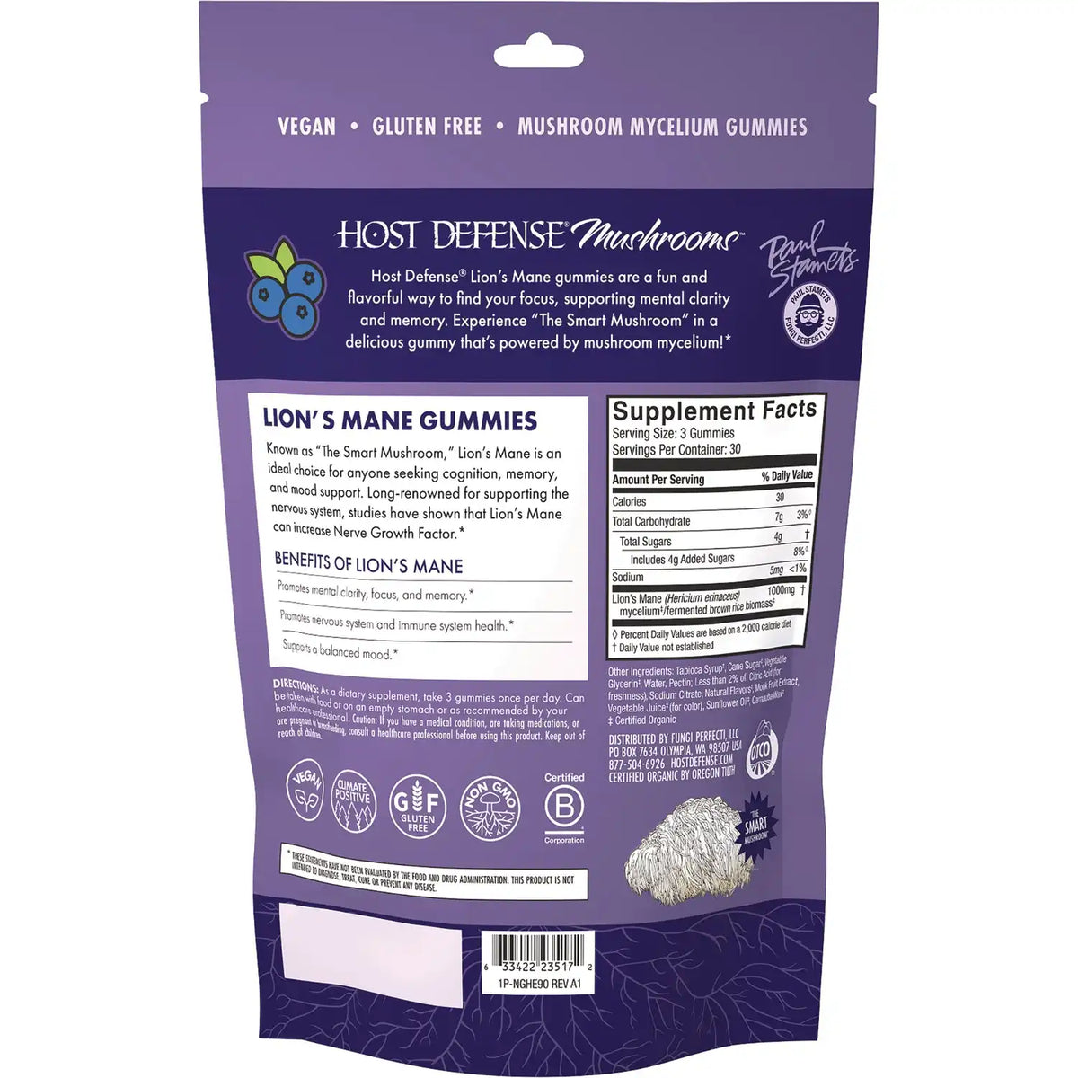 Lion's Mane Gummies - Blueberry