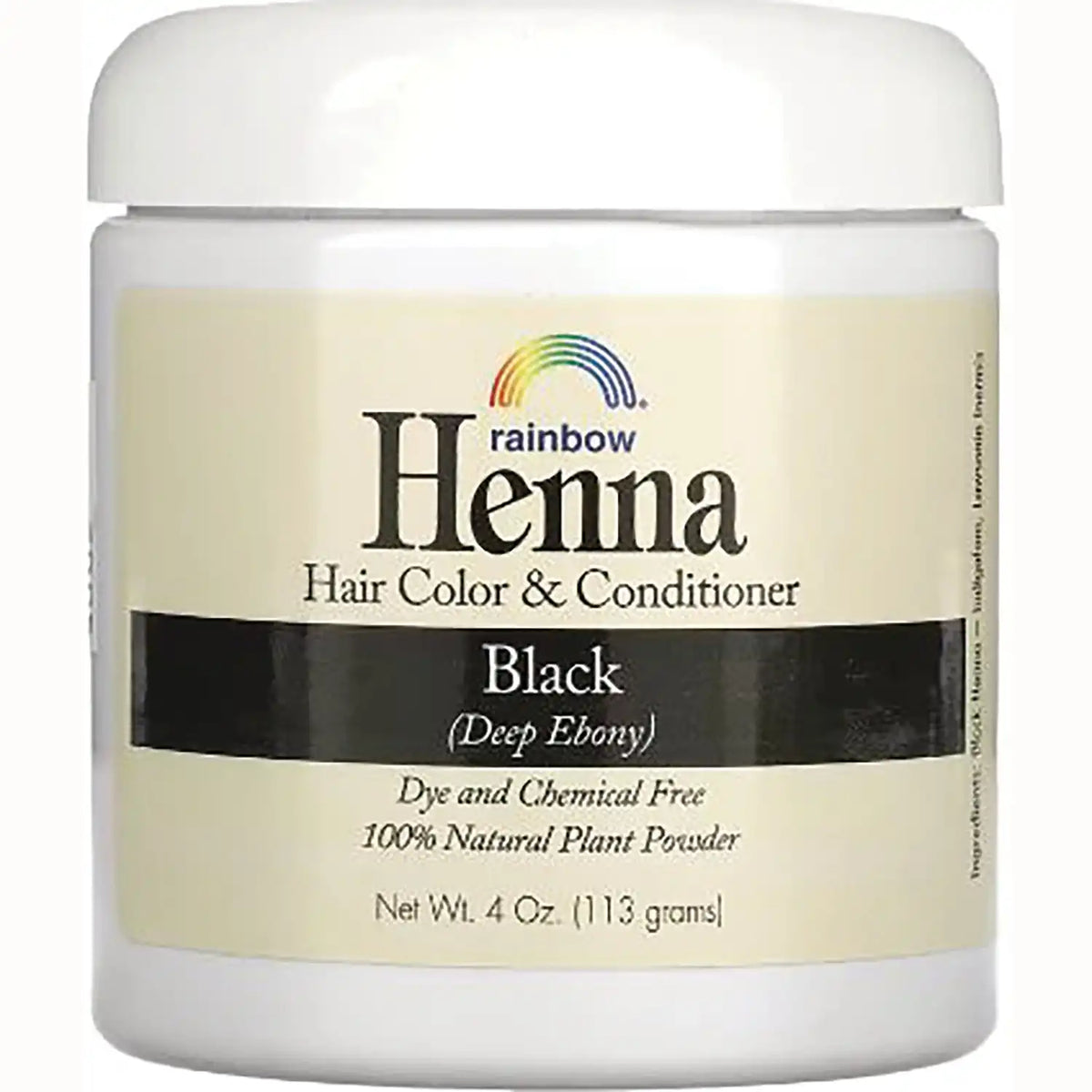 Henna Hair Color & Conditioner - Black (Deep Ebony)