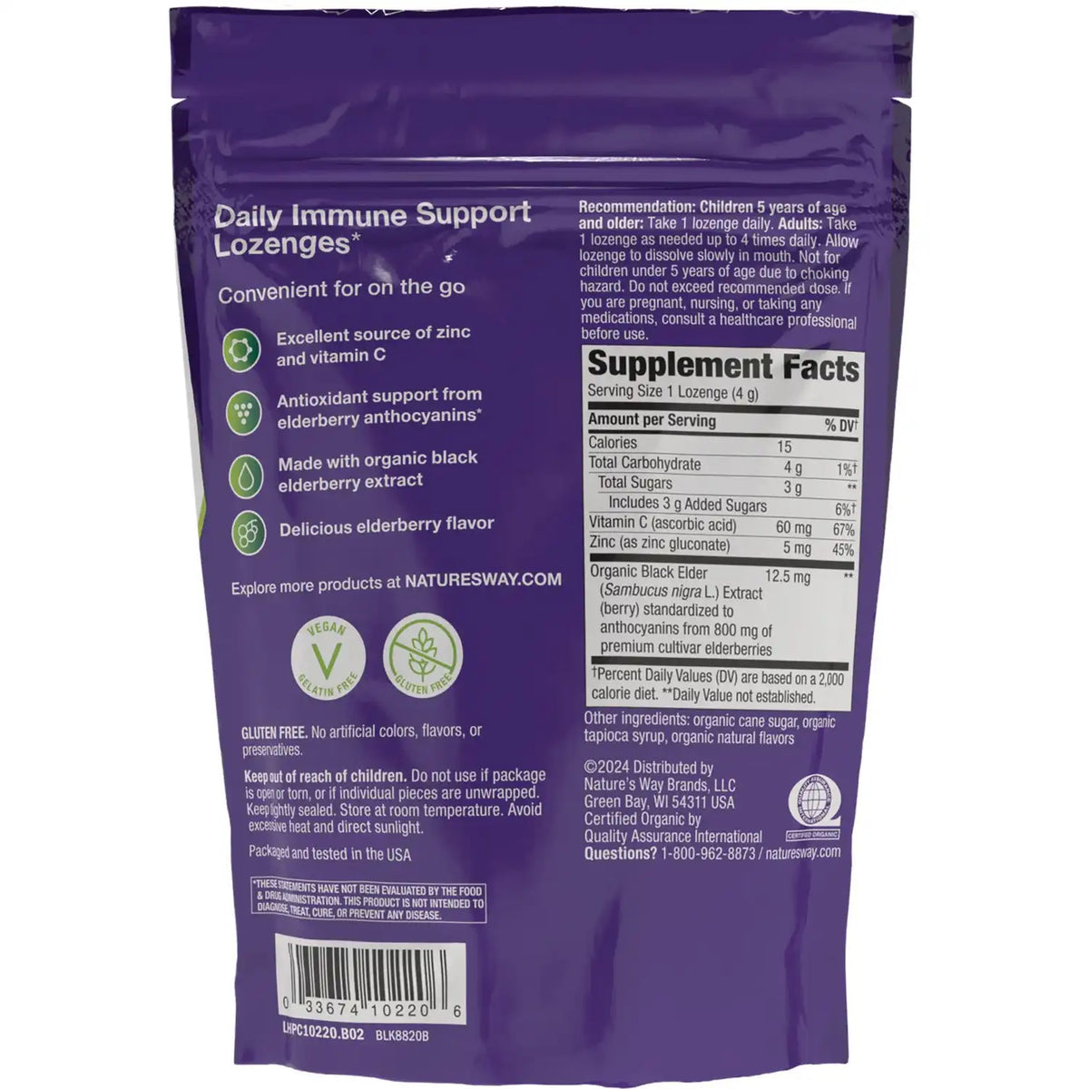 Sambucus Immune Lozenges Elderberry