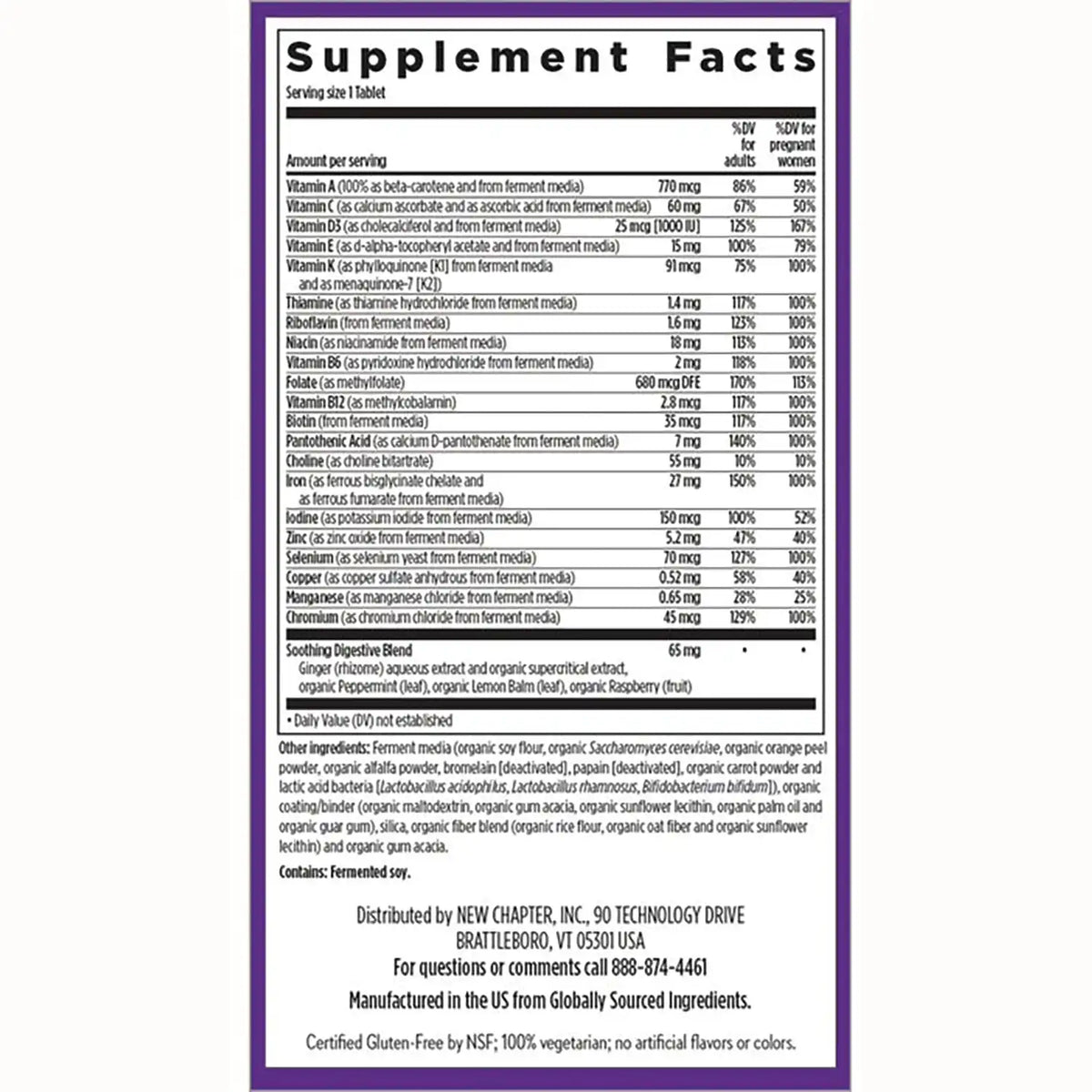 One Daily Prenatal Multivitamin