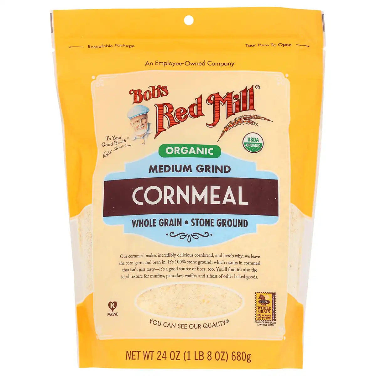 Organic Medium Grind Cornmeal