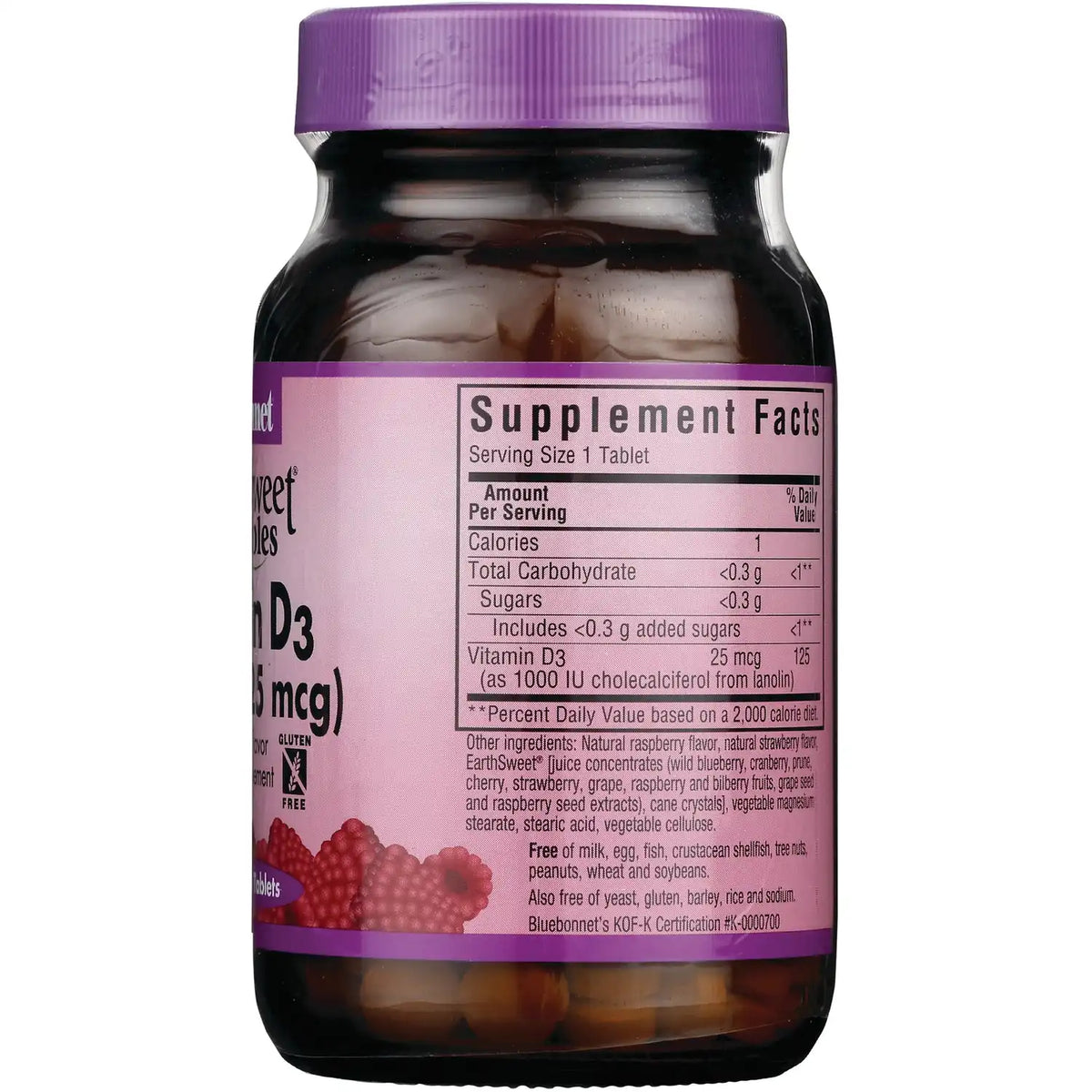 EarthSweet Chewables Vitamin D3 - Raspberry