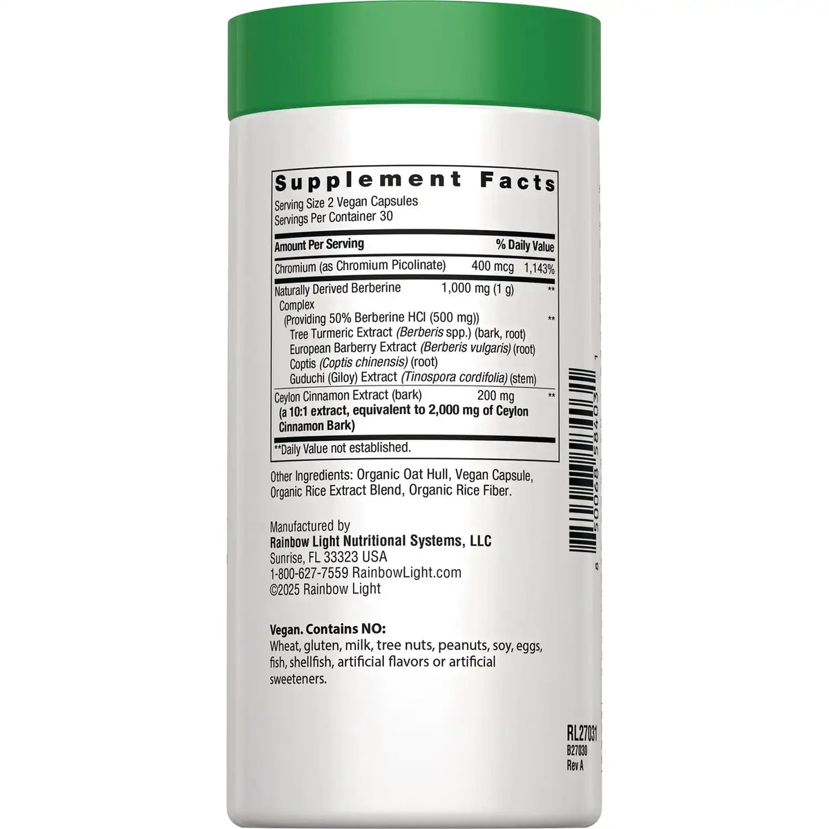 Naturally Derived Berberine Complex