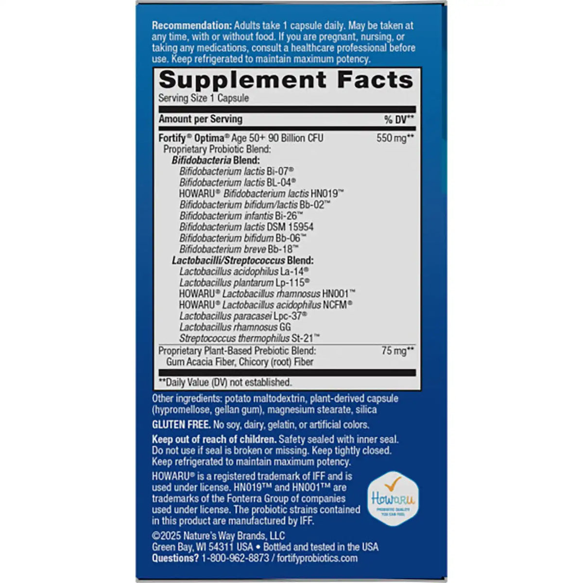 Fortify Optima Ultra Potency Pre + Probiotic Age 50+