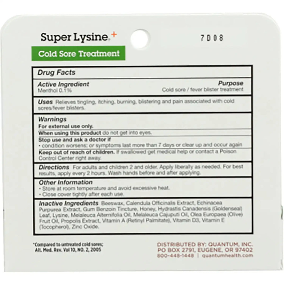Super Lysine+ Cold Sore Treatment